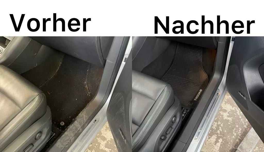 Vorher Nachher – Einstieg & Fußraum