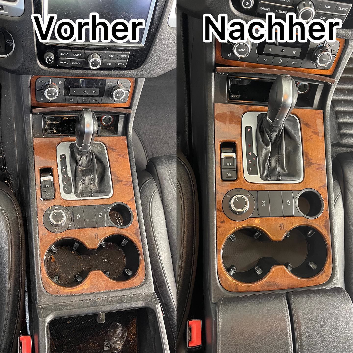 Vorher Nachher – Mittelkonsole